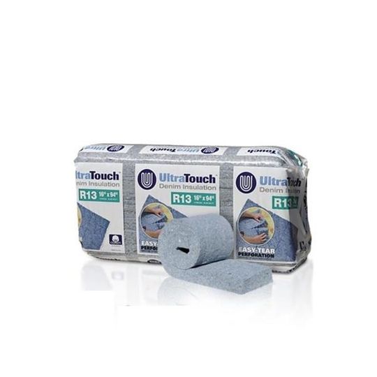 Specialty Distribution Group 16-1/4" x 94" R-13 UltraTouch Cotton Unfaced Insulation - 84.88 Sq. Ft. per Bag