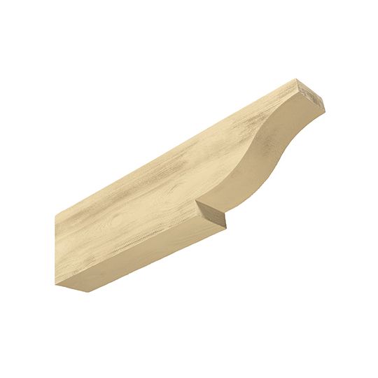 Fypon Molded Millwork 39-1/4" P x 9-1/8" H x 5-1/2" W Wood-Grained Scroll Corbel - Timber Texture