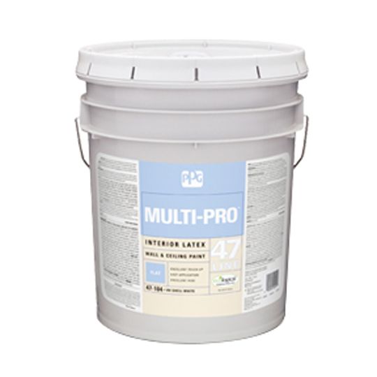 PPG Industries (47-310) Multi-Pro Interior Eggshell Latex Wall & Ceiling Paint with Commercial White & High Hiding Base - 5 Gallon Pail