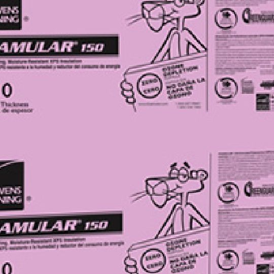 Owens Corning 2" x 4' x 8' Foamular 150 Scoreboard (Sb) Extruded Polystyrene (XPS) Rigid Foam Insulation