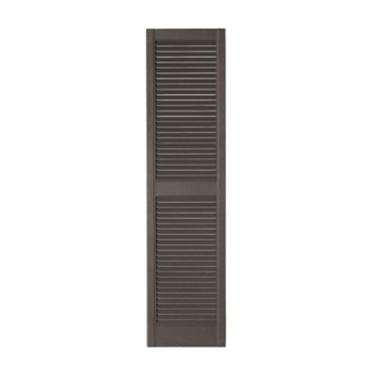 Mastic 12" x 55" Standard Open Louvered Shutters - Regular Style — ACOVINLV125559