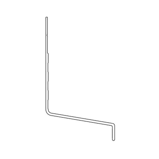 EasyTrim Reveals 17" x 30" x 10' EZ28 1-3/8" Window Drop Cap Flashing — ESREZ28AWH