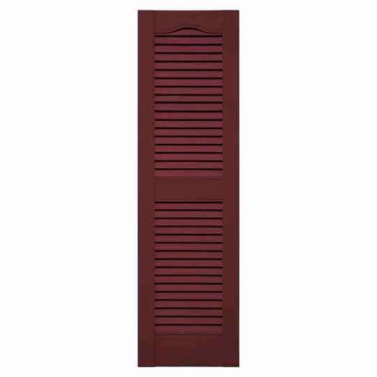 Mid-America Standard Cathedral Top Open Louver Shutter — MABLSWN67