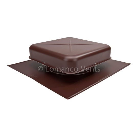 Lomanco 600 Aluminum Pan Static Roof Louver — Ventilation and Drainage — LOM600BR