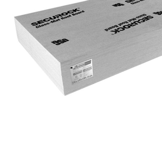 Johns Manville Securock Ultralight Glass-Mat Roof Cover Board — Roofing Insulation — JMC58SR8GMF