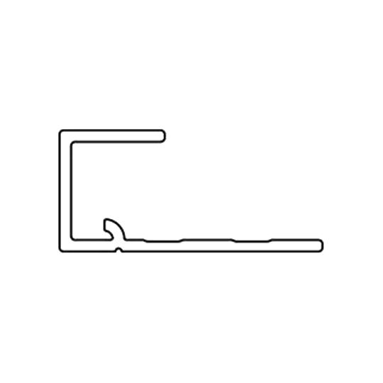 EasyTrim Reveals 10' EZ8 Vertical J Trim-Window Sill 5/16" Panel Trim — ESREZ08AWH
