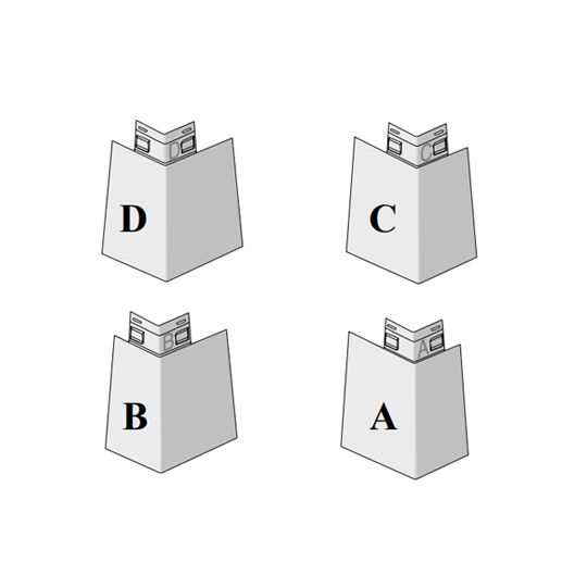 CertainTeed Siding Cedar Impressions 7" Perfecton Offset Mitered Corner Post - Box of 4 — CERMCO7MBL