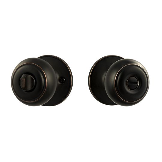 Sure-Loc Hardware Juniper Privacy Knob, Vintage Bronze MP24