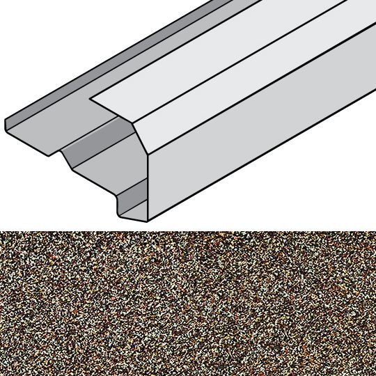 Unified Steel 1-1/2" x 2-1/2" x 79" Rake Channel — Metal Roofing — BORRCHTW112
