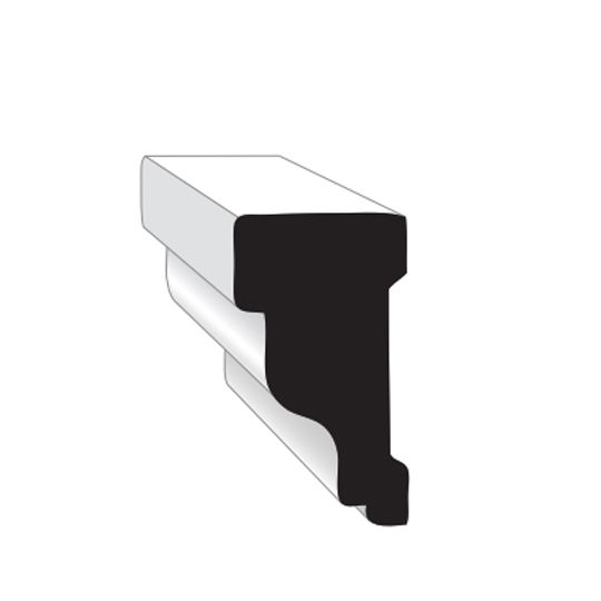 Wolf Home Products 16' PVC Rake Moulding