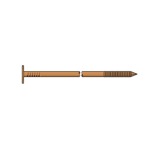 Simpson Strong-Tie 11 Gauge 1-1/2" Ring Shank Copper Slate Nail - Sold per Lb.