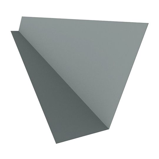 Able Sheet Metal 28 Gauge x 2" x 4" x 10' Bonderized Roof Edge