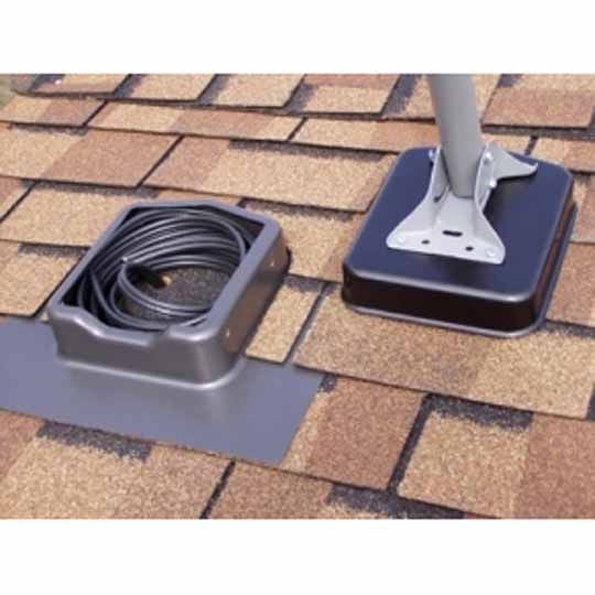 Roofmaster CommDeck Satellite Dish Base Mounting — ROFCDMSBLK