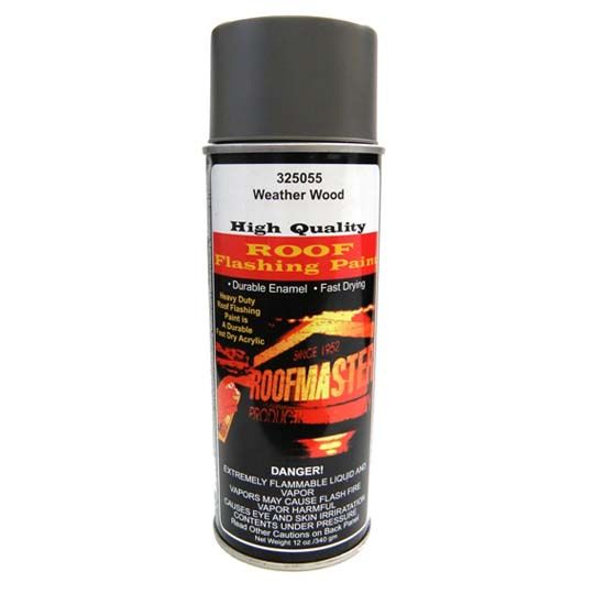 Roofmaster Roof Flashing Paint - 12 Oz. Spray Can — ROFFSPWW