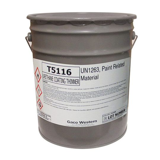 Gaco Western GacoFlex T5116 Thinner for Aliphatic & Aromatic Polyurethanes - 5 Gallon Pail