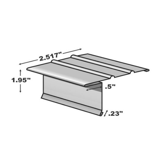 TRI-BUILT F5-1/2 S Hemmed Painted Galvanized Drip Edge — Flashings — TRI5765619120TB