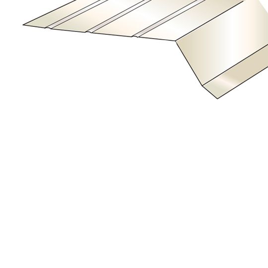 Quality Aluminum Products 1-3/4" x 10' Aluminum Gutter Apron — QAPARA62WH