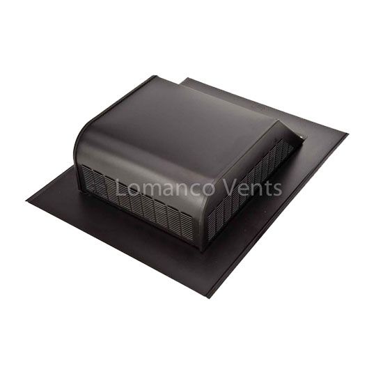 Lomanco Model 750-G Heavy-Duty Galvanized Steel Slant Back Static Roof Louver — Ventilation and Drainage — LOM750GBL