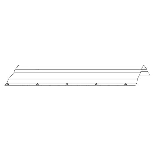 Coastal Metal Service 18" 29 Gauge Universal Ridge Cap — Metal Roofing — C18URCCP