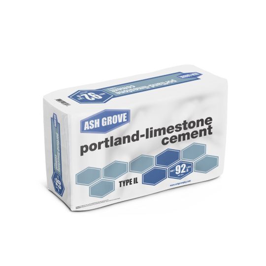 Ash Grove Packaging Corp. Portland Cement - Type Il - 92.6 lb. Bag