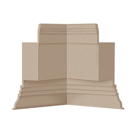 Mid-America Exterior Dentil Trim Inside Corner Block — MABEDISCT023