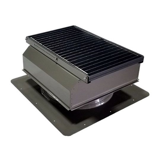 Attic Breeze AB-4523A 45 Watt Sfa Model (Gen Iii) Self-Flashing Attic Fan with Attach Solar Panel — Ventilation and Drainage — ABZAB4523AGY