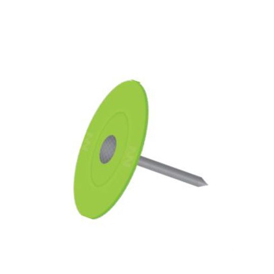 Stinger 1-1/4" Hand Drive Electro-Galvanized Plastic Cap Nails - Pail of 2,500