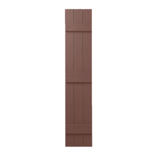 Mastic 11" x 35" Board & Batten Standard 3-Board Shutters - Closed Style — ACOVIN3C113538