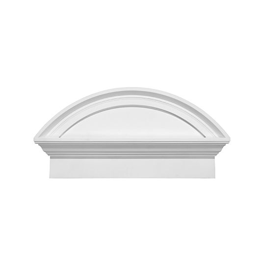 Fypon Molded Millwork 36" x 20" Combination Segment Arch Pediment