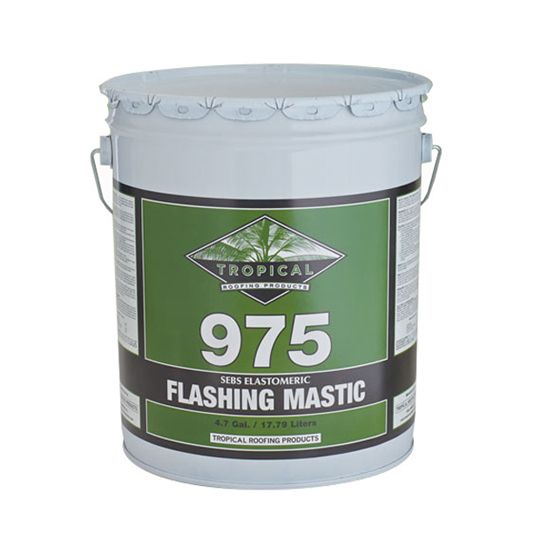 Tropical Roofing Products 975 Sebs Elastomeric Flashing Mastic - 5 Gallon Pail