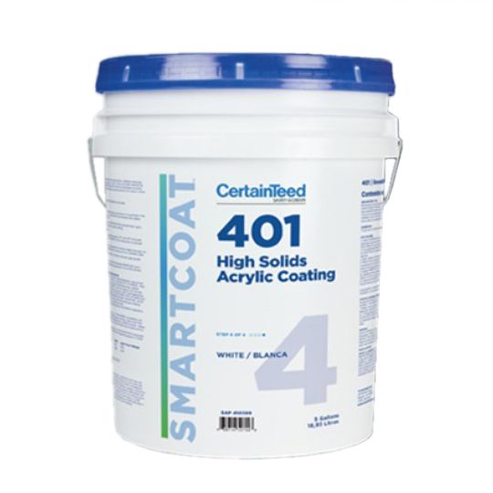 CertainTeed Roofing Smartcoat 401 High Solids Acrylic Coating - 5 Gallon Pail