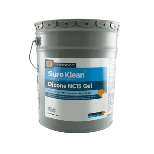 Prosoco Sure Klean Dicone NC15 Silicone Sealant & Adhesive Remover Gel - 5 Gallon Pail