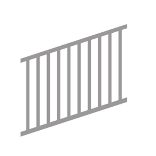 AFCO Industries 72" Fixed Stair Rail — AFI100FS0772