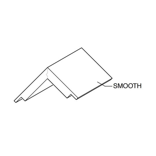 Ply Gem 5/4" x 6" x 6" x 20' Cellular PVC Corner with J-Notch - Smooth