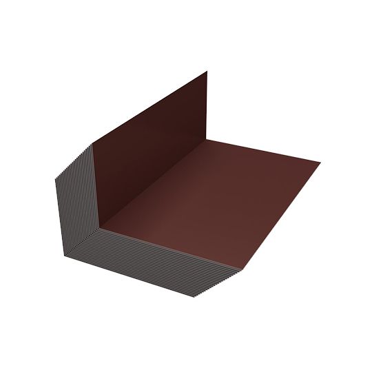 Able Sheet Metal 28 Gauge x 3" x 5" x 8" Step Flashing - Sold Individually — ABMSF35828BRPC