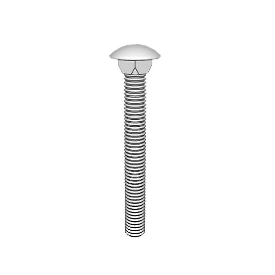 McMaster-Carr 5/16-18 x 1" Square-Neck Carriage Bolt