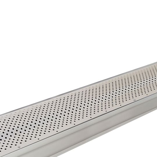 Berger Building Products 5" x 10' K-Style TitanGuard Aluminum Flat Gutter Guard — BBPGGTGF5K10