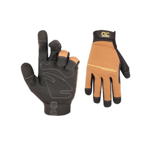 Custom LeatherCraft Large Workright High Dexterity Flex Grip Work Gloves