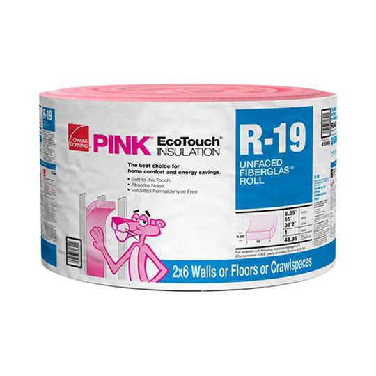 Owens Corning R19 Unfaced RU40 48.96 Sf Roll Insulation MP6