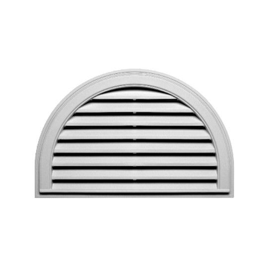 TRI-BUILT Half Round Gable Vent — TRI432234136