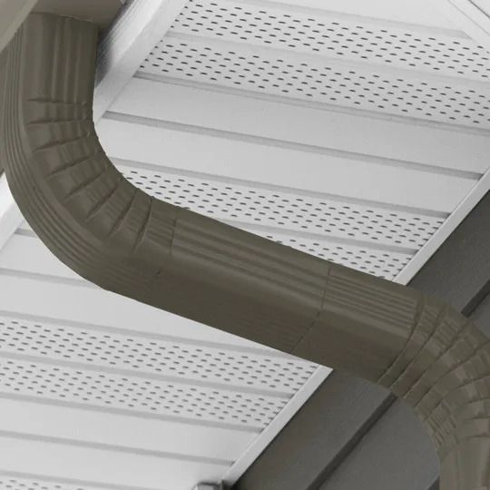Edco Products 2" x 3" Aluminum Downspout - Entex Finish — EPIADS23ST