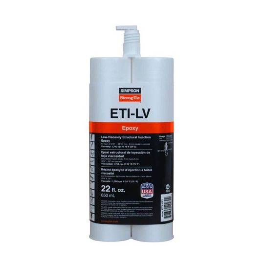 Simpson Strong-Tie Eti-lv Injection Epoxy with Nozzle - 22 Oz. Side-by-Side Cartridge