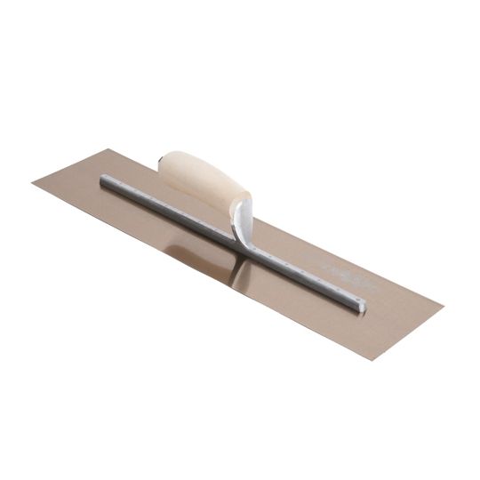 Marshalltown 18" x 5" Golden Stainless Steel Finishing Trowel