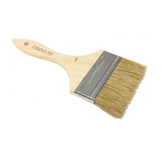 The Brush Man 4" Paint/Chip Brush with White China Bristle — TBM4CBPB