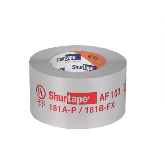 Shurtape Technologies 3" x 180' Af 100 UL 181A-P/B-fx Listed/Printed Aluminum Foil Tape