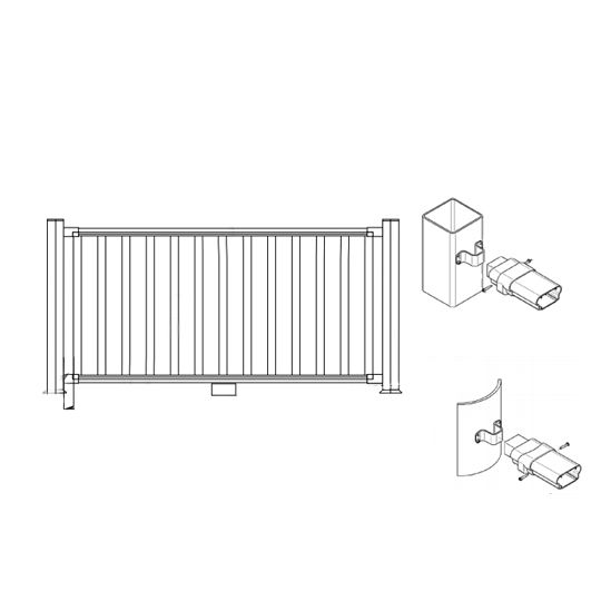 Certainteed - Evernew Kingston Flat Rail Kit Square Baluster 36X10' — BOD285010