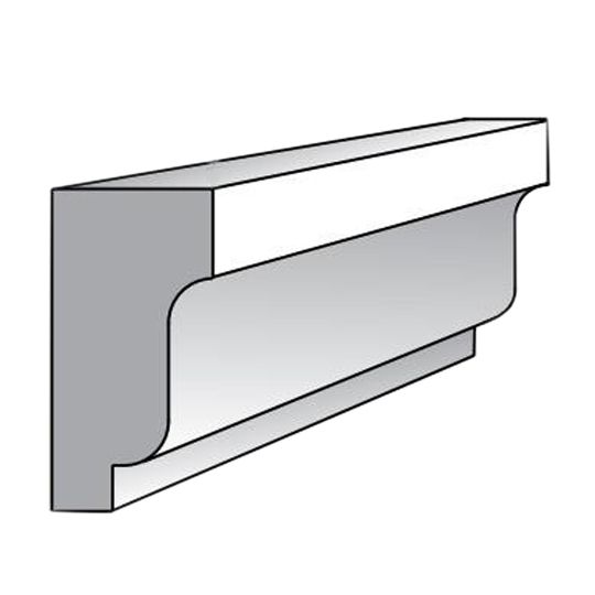 Versatex 1-1/8" x 2-1/4" Solid Crown Molding