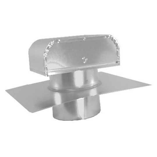 FAMCO 28 Gauge Galvanized J-Vent with 6" Stem
