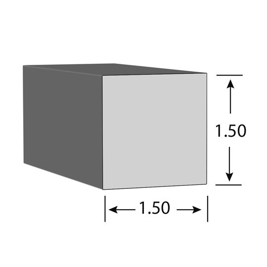 Kleer 1-1/2" x 1-1/2" x 12' Baluster Profile