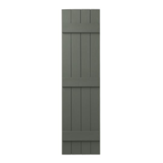 Mastic 15" x 59" Board & Batten Standard 4-Board Shutters - Closed Style — ACOVIN4C155993